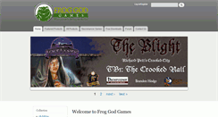 Desktop Screenshot of froggodgames.com