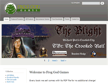 Tablet Screenshot of froggodgames.com